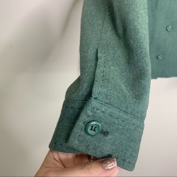 SALE💚Pendleton wool jacket green size 6 petite - Picture 4 of 11